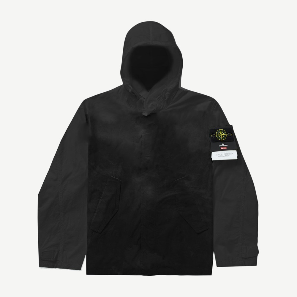 Stone Island Cotton Cordura Shell Jacket Black