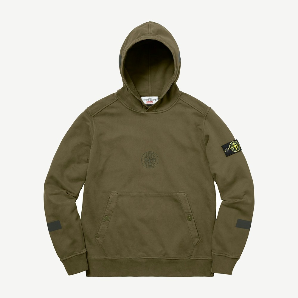 Stone Island Hooded Sweatshirt Olive