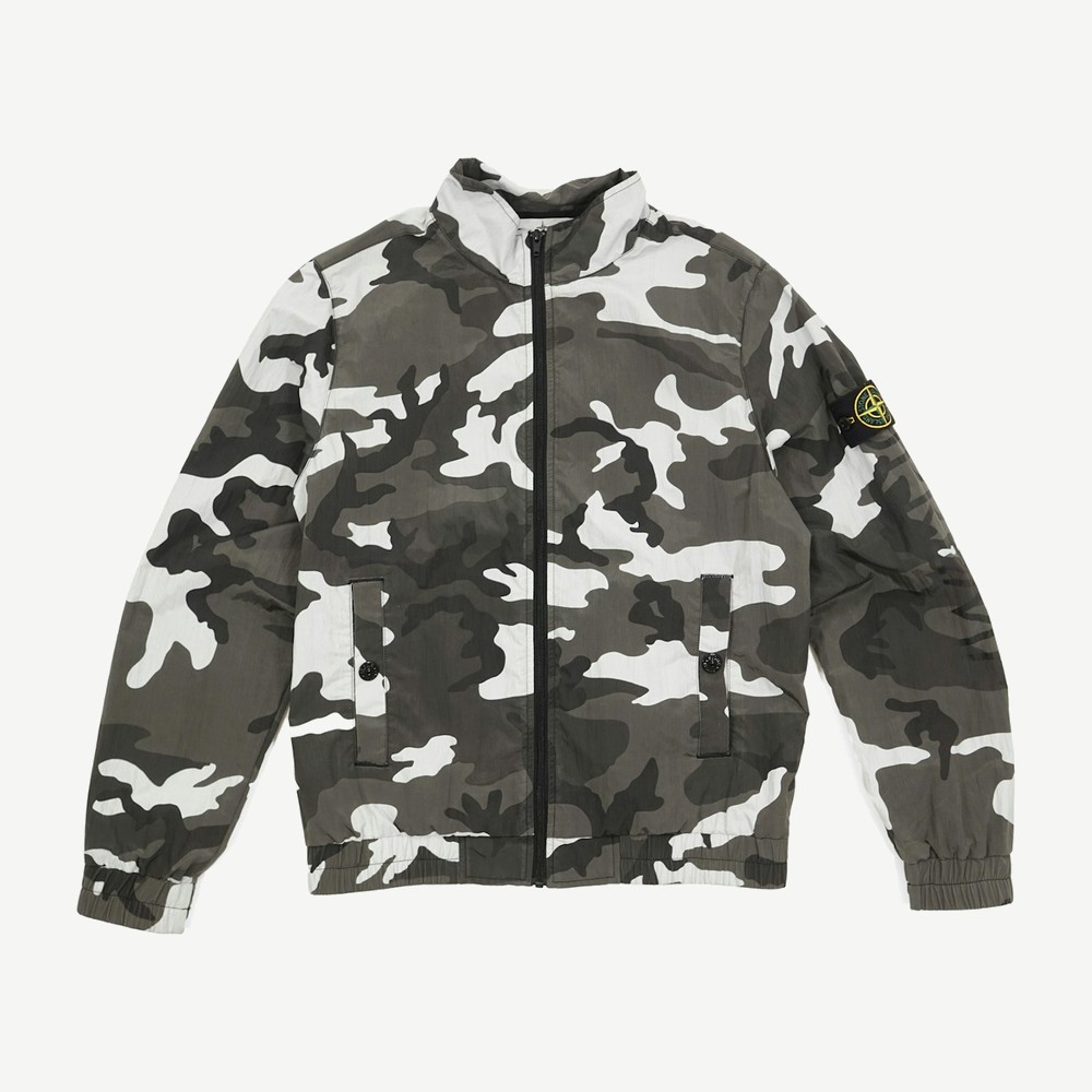 Stone Island Nylon Metal Track Jacket Snow Camo