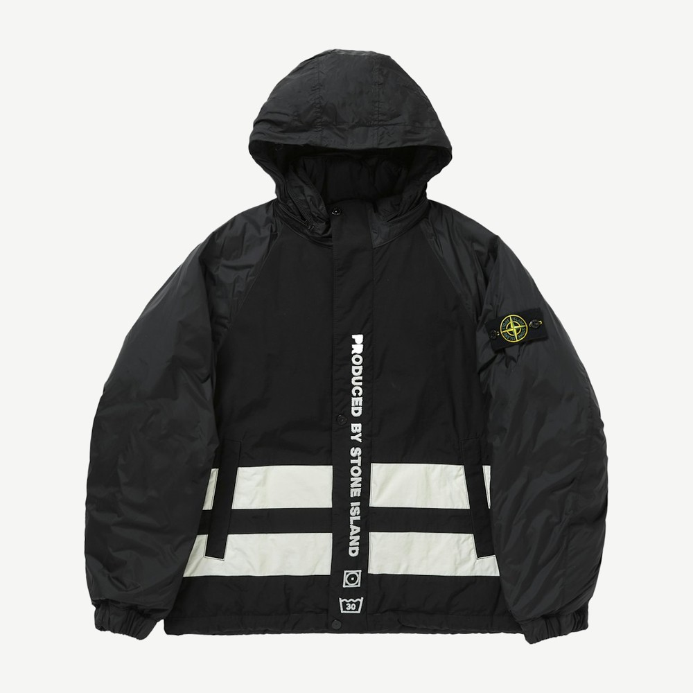 Stone Island Reversible Down Puffer Jacket Black