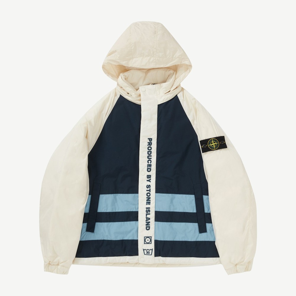 Stone Island Reversible Down Puffer Jacket White