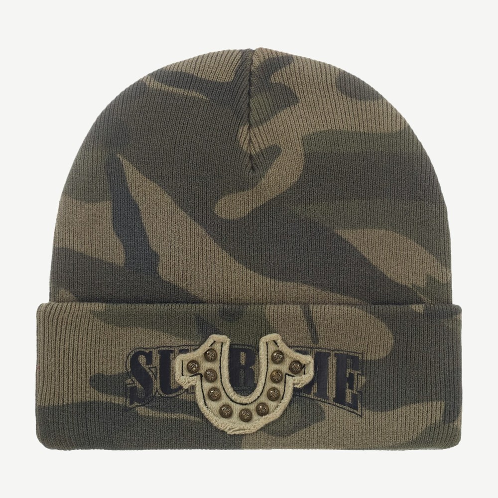 True Religion Beanie Fw25 Woodland Camo