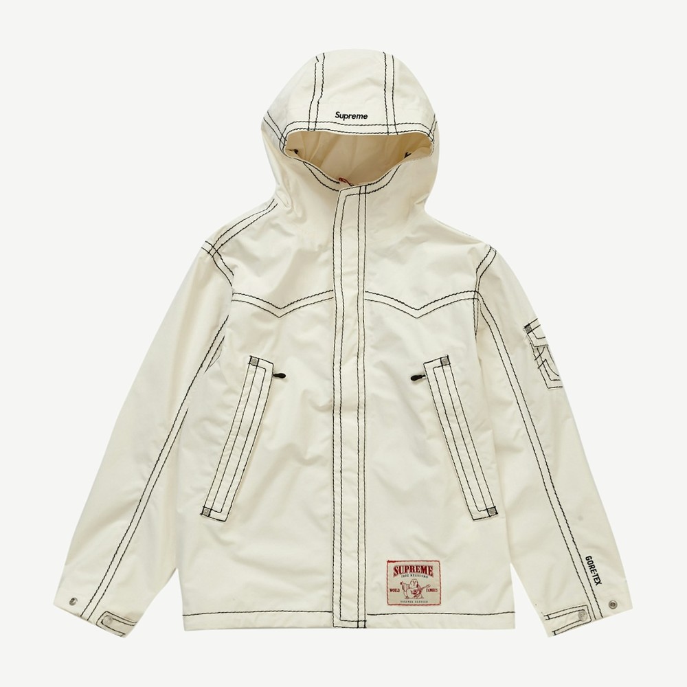 True Religion Gore Tex Shell Jacket Natural
