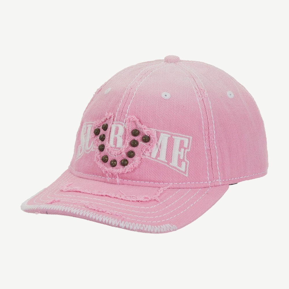 True Religion Mesh Back 6 Panel Pink
