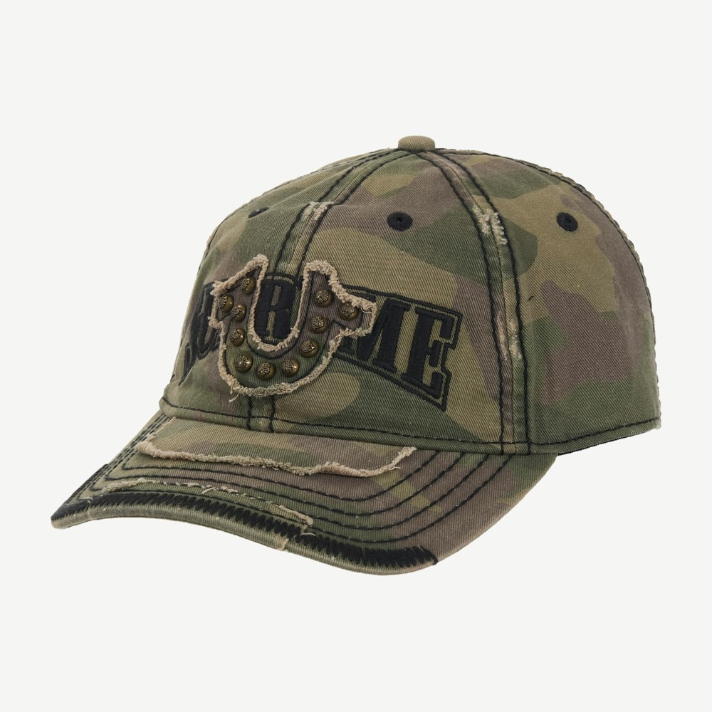 True Religion Mesh Back 6 Panel Woodland Camo