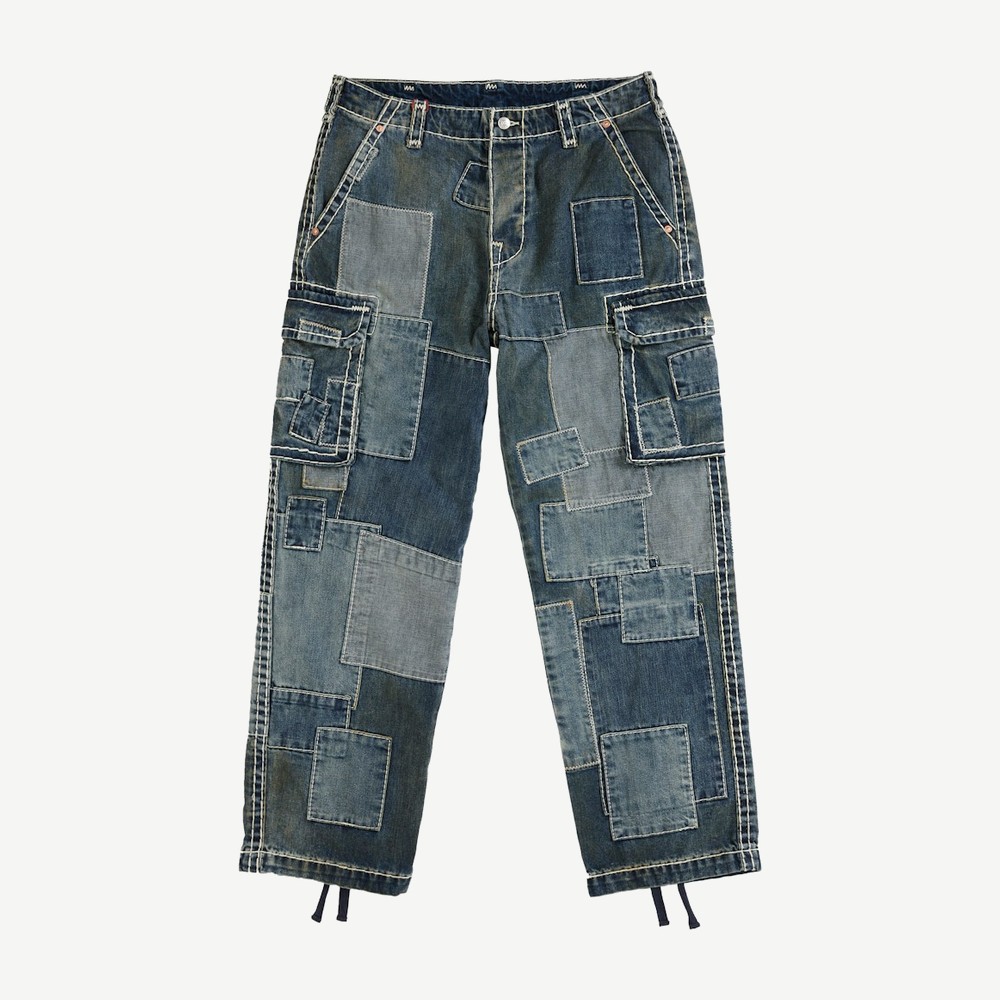 True Religion Patchwork Cargo Pant Denim
