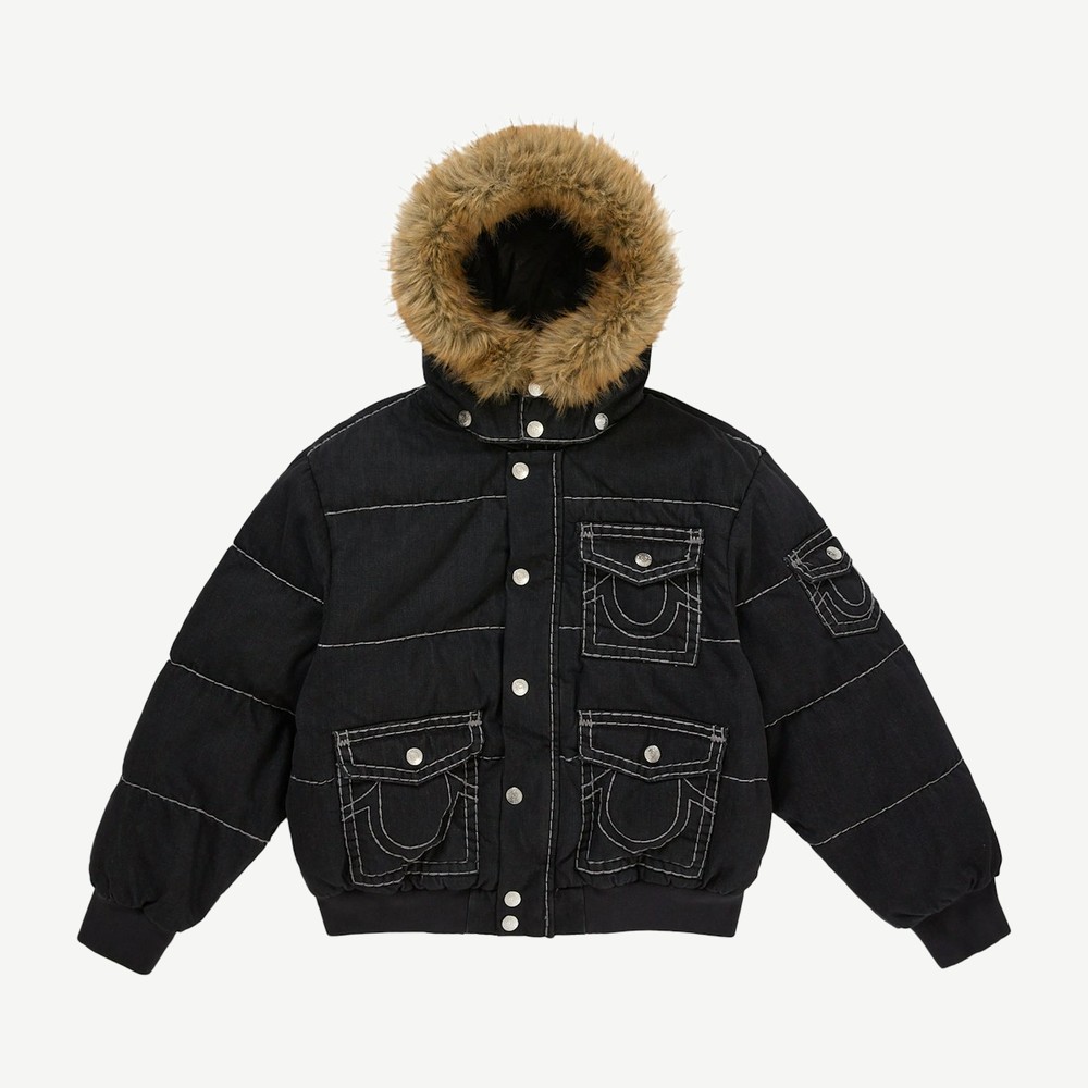 True Religion Puffer Jacket Black