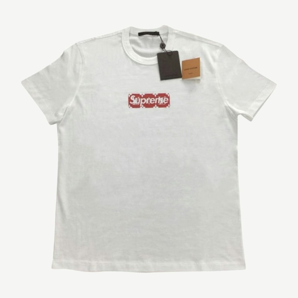 X Louis Vuitton Box Logo Tee White