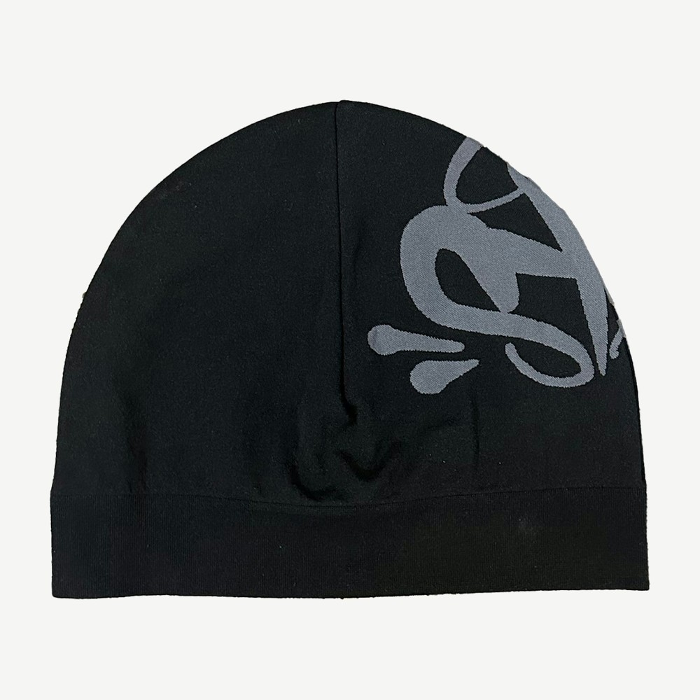 Big Logo Skull Beanie Black Grey