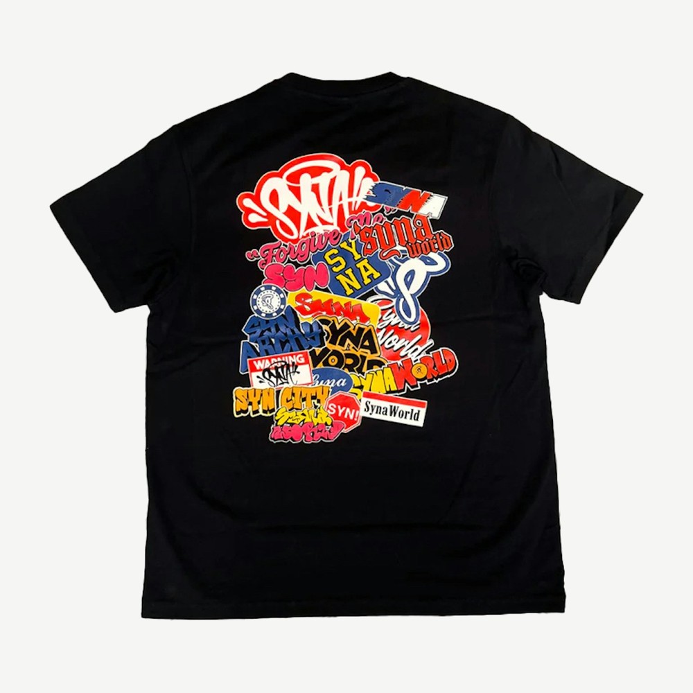 Sticker Tee Black
