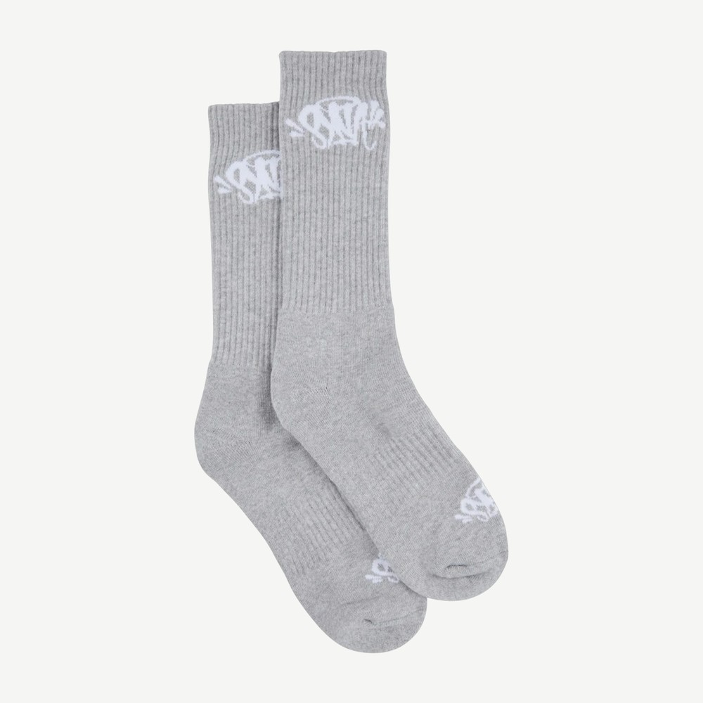 Syna Sock 2 Pair Grey White