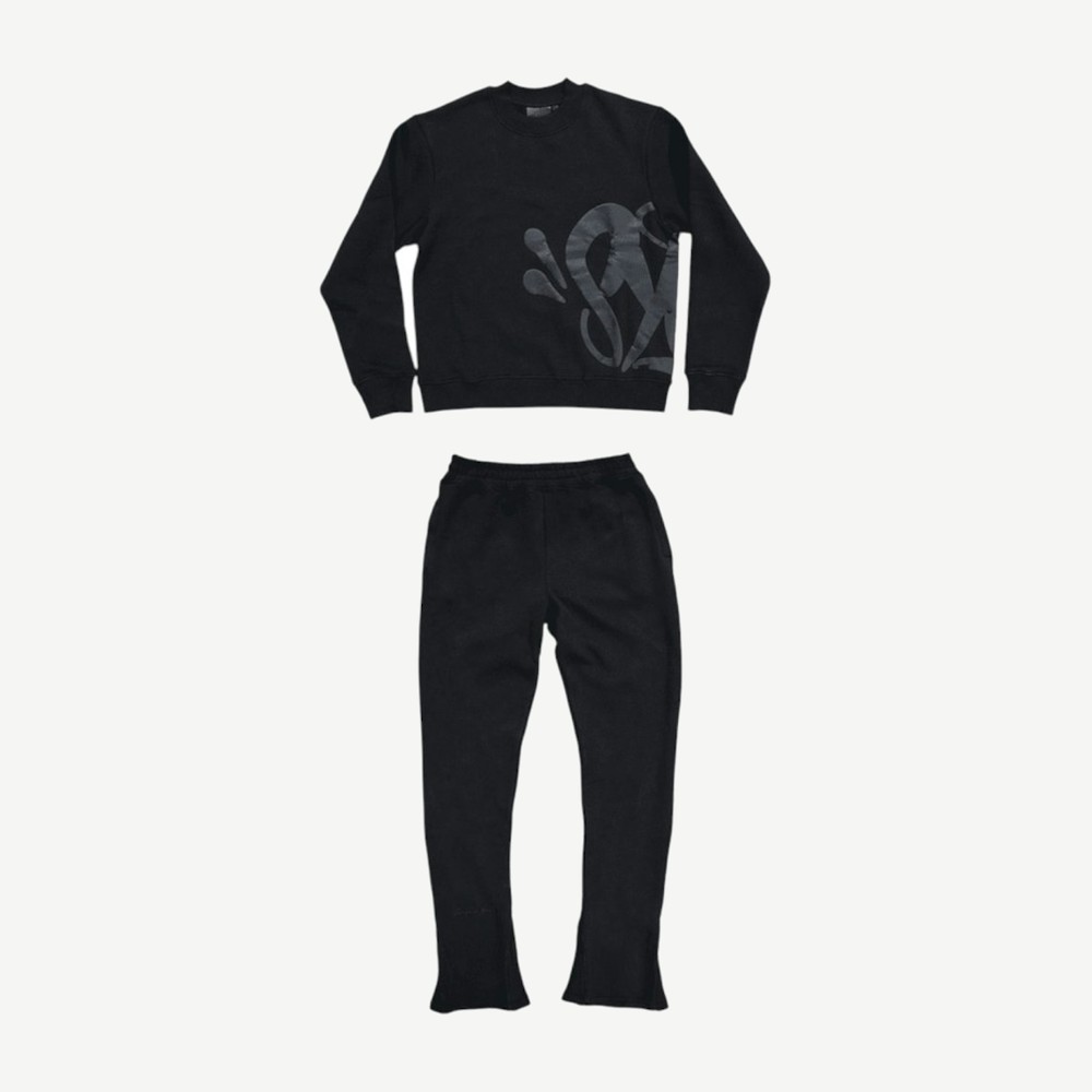 Team Crew Tracksuit Black