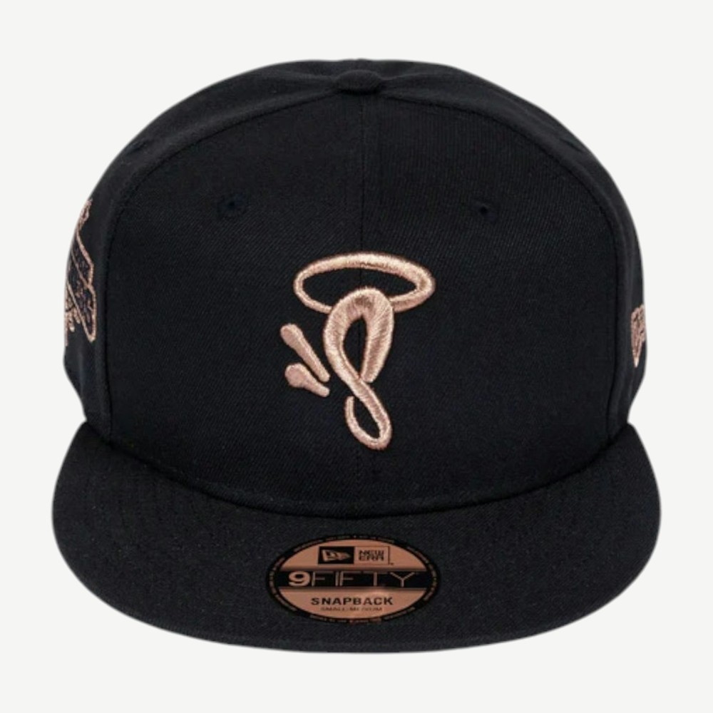 X New Era 9fifty Snapback Cap Black Rose Gold