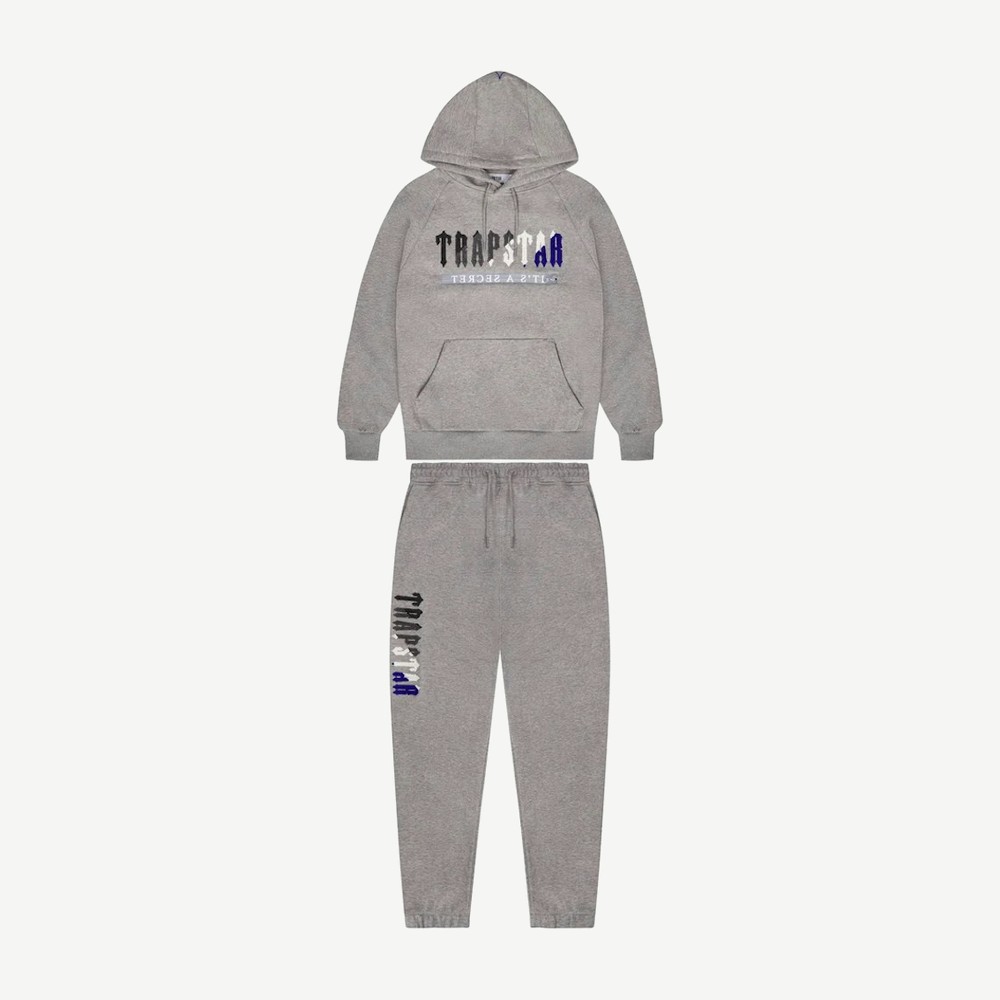 Chenille Decoded 20 Hoodie Tracksuit Grey Ice Blue