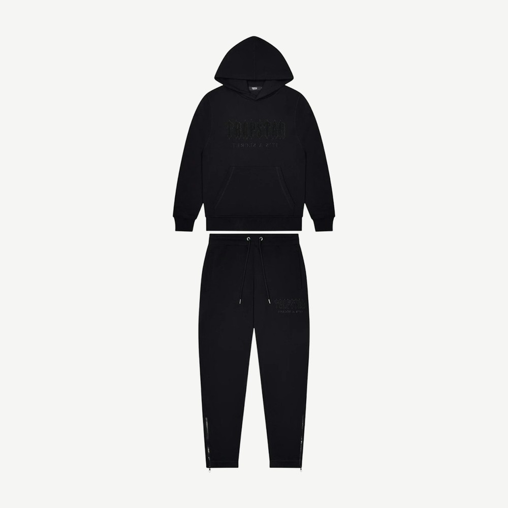 Chenille Decoded Hooded Tracksuit Blackout Edition2