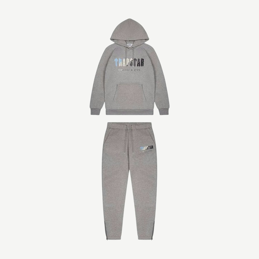 Chenille Decoded Hoodie Tracksuit Grey Ice Flavours