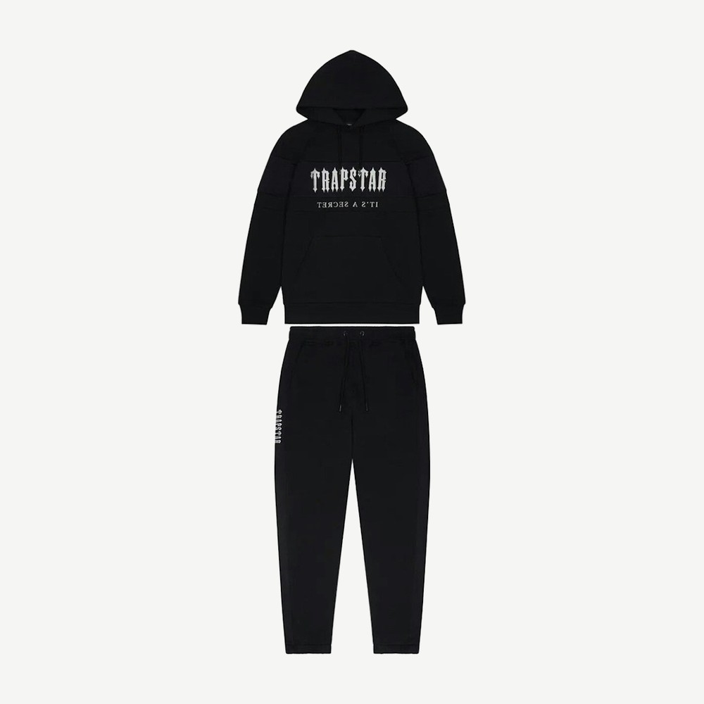 Decoded Mesh Panel Hoodie Tracksuit Black