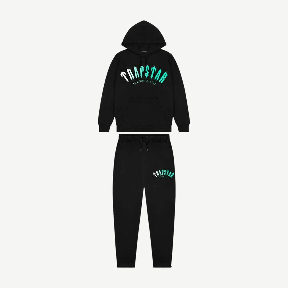 Irongate Arch Fade Tracksuit Black Teal