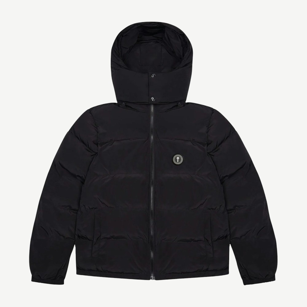 Irongate Detachable Hooded Puffer Jacket Black