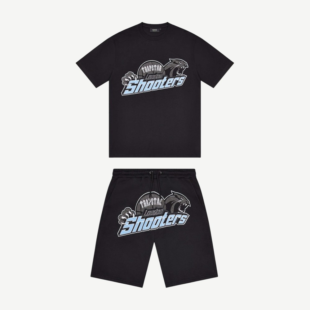 Shooters Short Set Black Blue