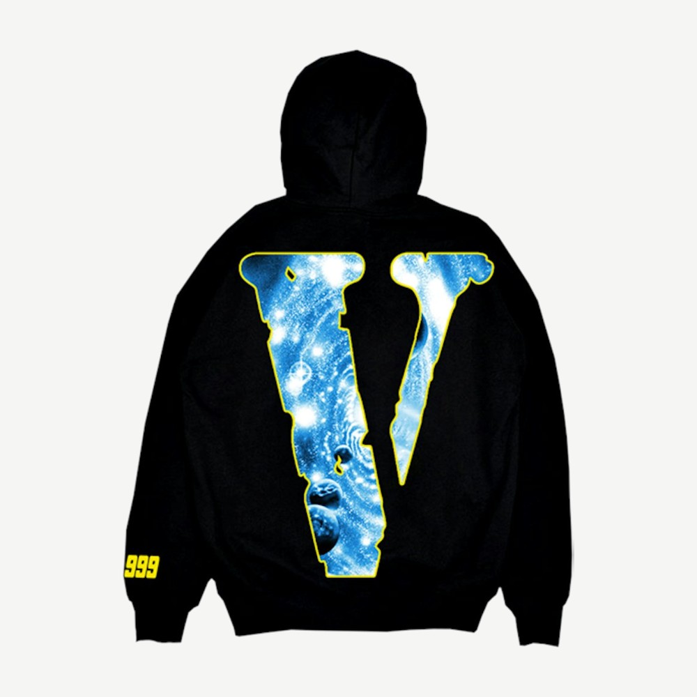 Juice Wrld X Vlone Cosmic Hoodie Black