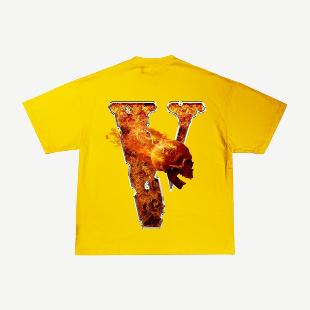 Juice Wrld X Vlone Inferno Tee Yellow
