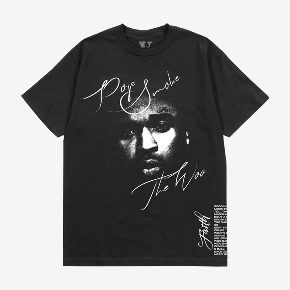 Pop Smoke X Vlone Faith T Shirt Black