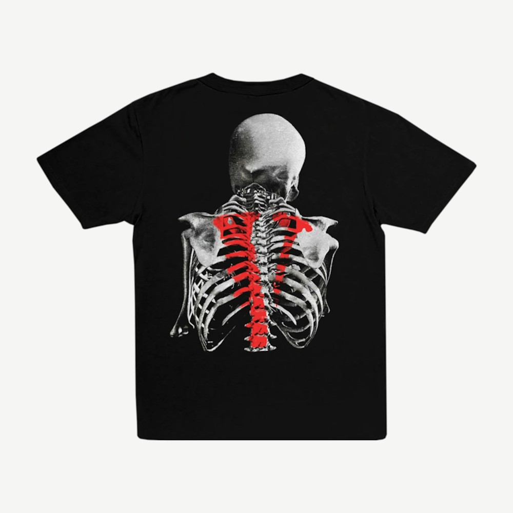 X Never Broke Again Bones T Shirt Black